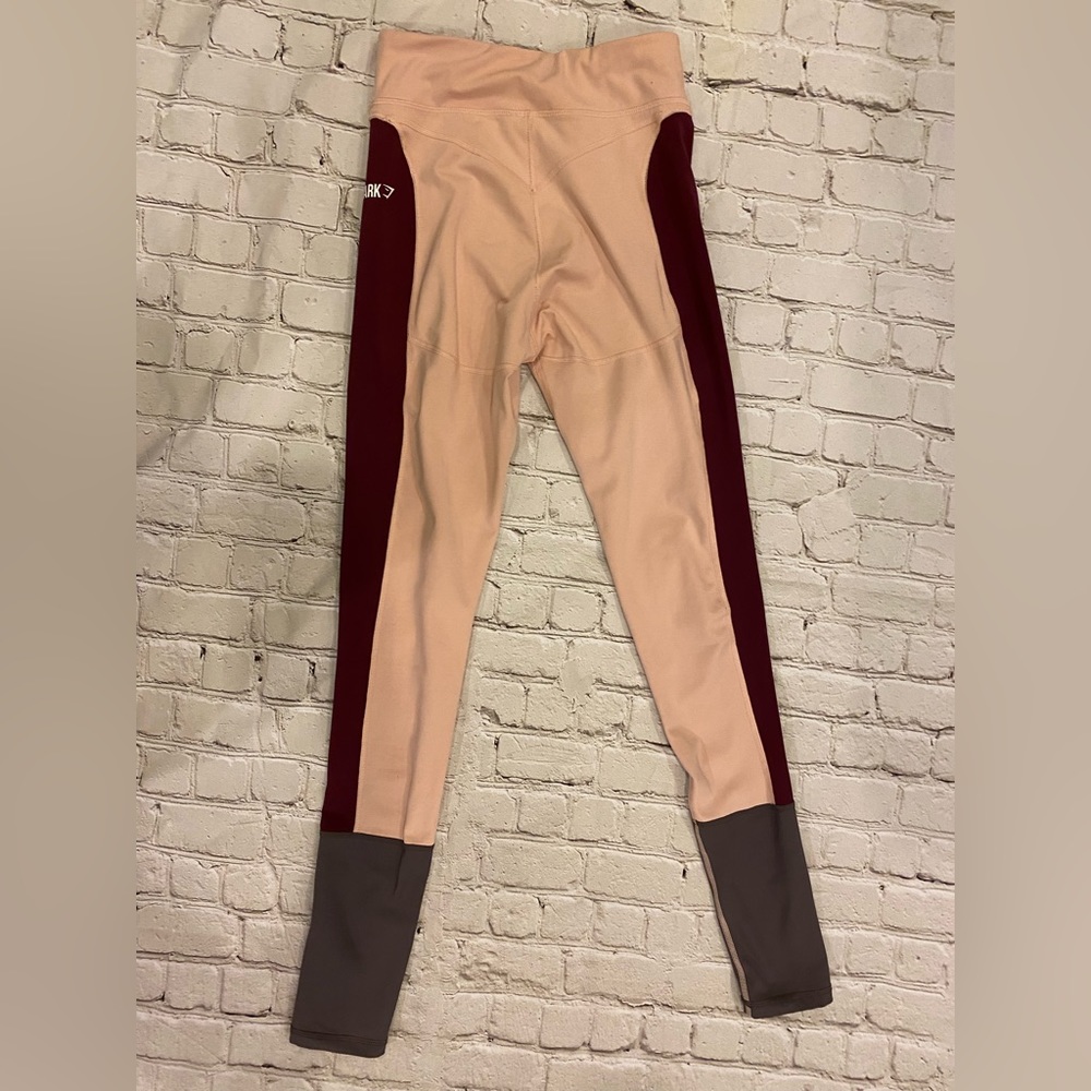 Size small gymshark color block leggings euc